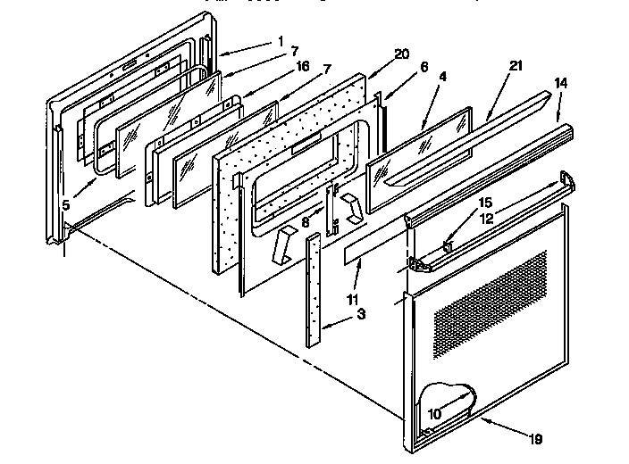 Oven door