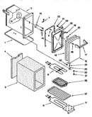 Auxiliary oven and door