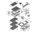 Kenmore 2539366420 separator and shelves diagram