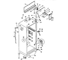 Kenmore 2539366440 cabinet parts diagram