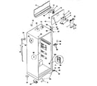 Kenmore 2539366480 cabinet parts diagram