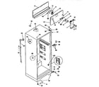 Kenmore 2539366080 cabinet parts diagram