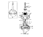 Kenmore 41799680210 gearcase/transmission diagram