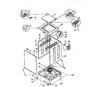 Kenmore 41799680410 top and cabinet diagram