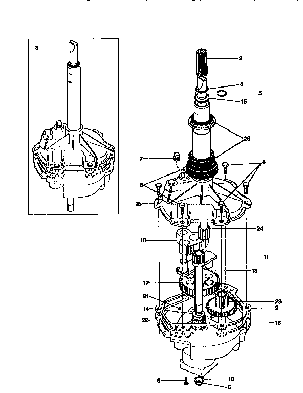 Gearcase/transmission