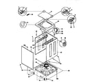 Kenmore 41799570120 top and cabinet diagram