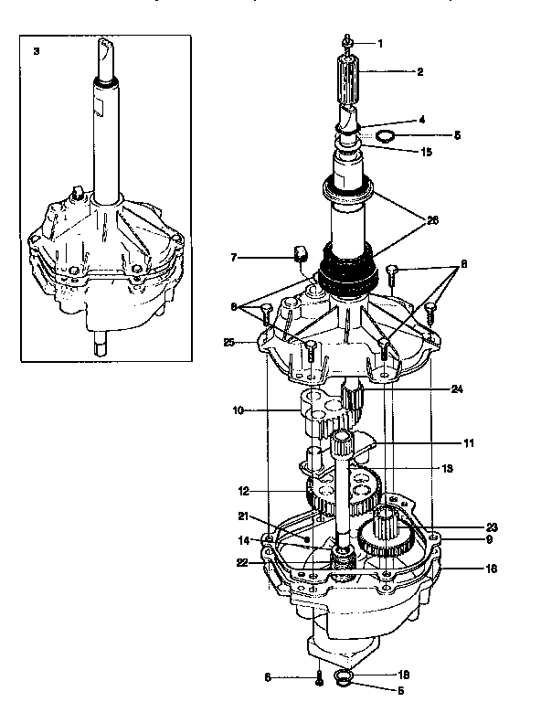 Gearcase/transmission