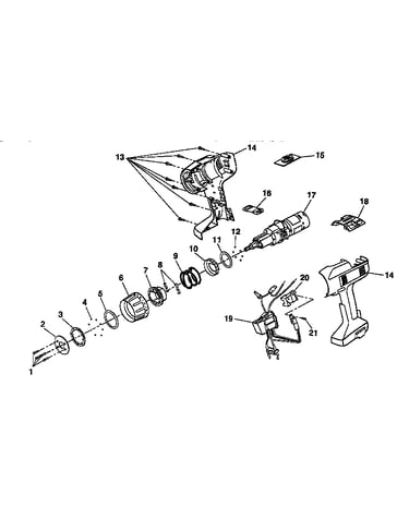 Motor and housing assembly