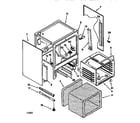 KitchenAid KERC607EWH0 oven chassis diagram