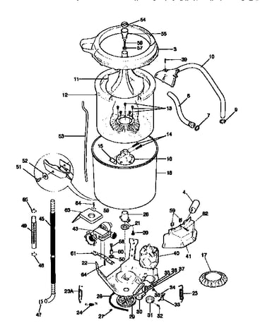Tub, basket, and agitator