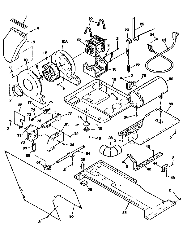 Blower and base