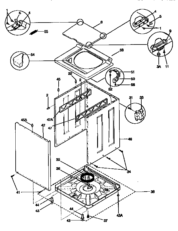 Top and cabinet