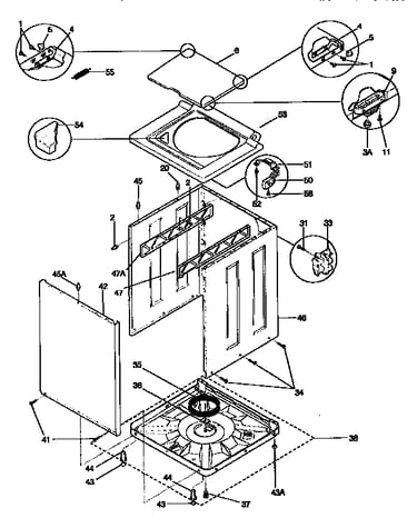Top and cabinet