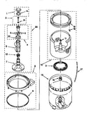 Agitator, basket and tub