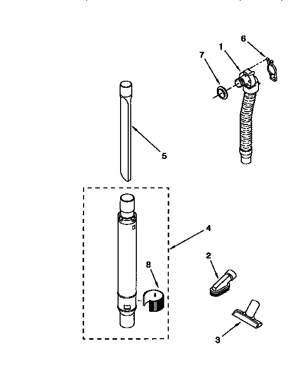 Hose and attachment