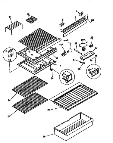 Shelves and accessories