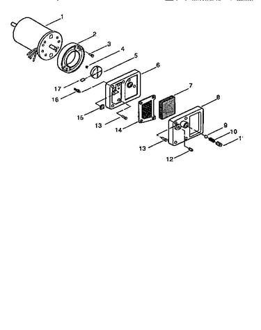 Motor and pump assembly