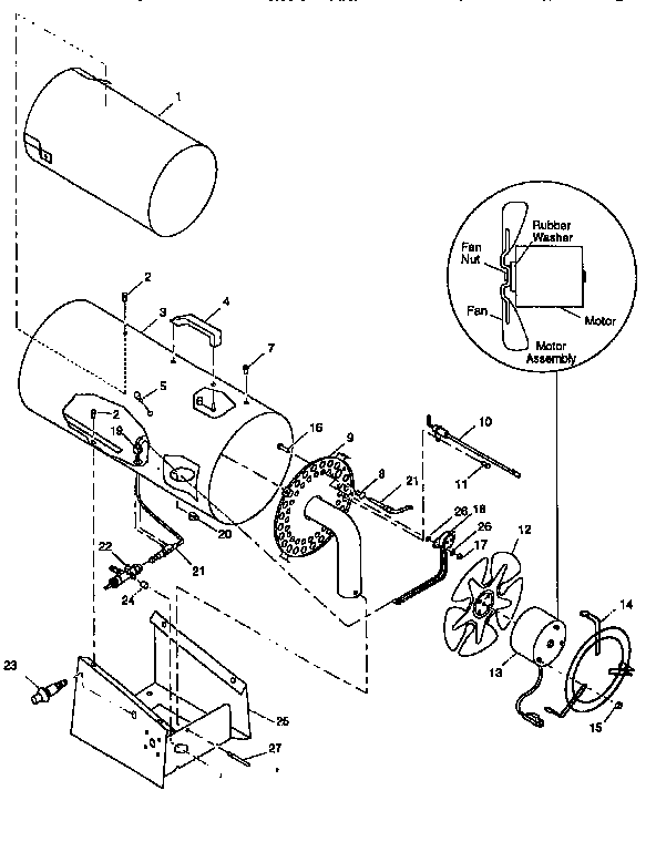 Heater exploded view