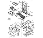 Amana BX22S5E-P1196705WL shelving assemblies diagram