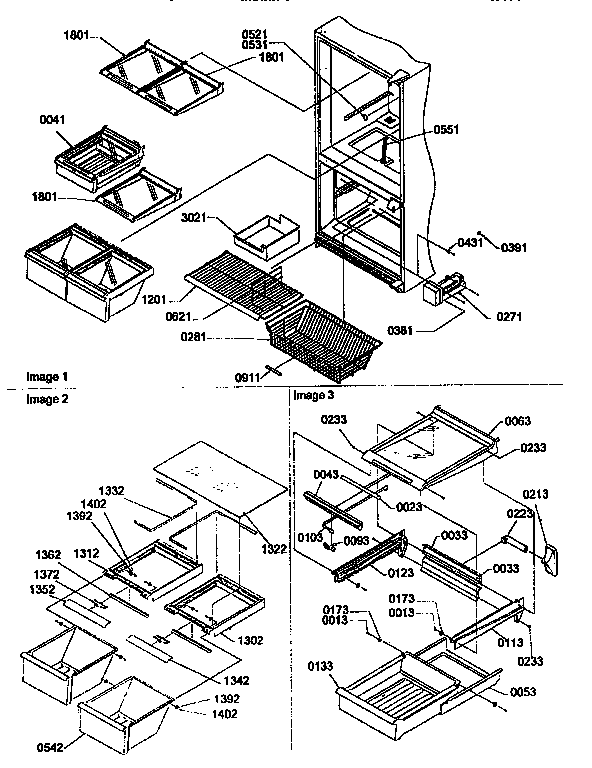 Shelving assemblies