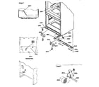 Amana BX22S5E-P1196705WL insulation and roller assembly diagram
