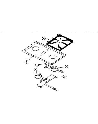 Two burner gas cartridge
