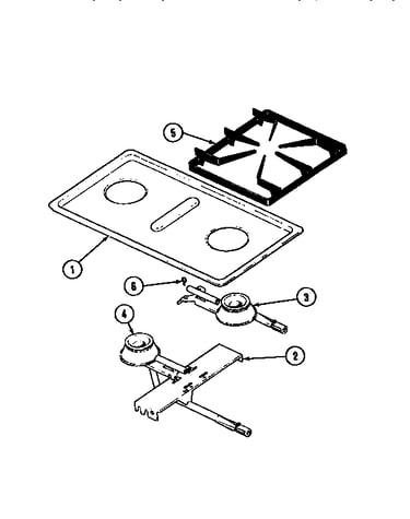 Two burner gas cartridge