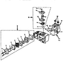 Muffler-carburetor-tank
