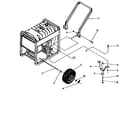 Craftsman 580328390 handle and wheel assembly diagram
