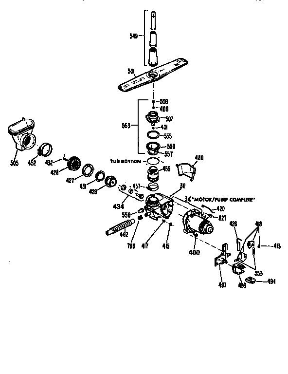Motor pump mechanism