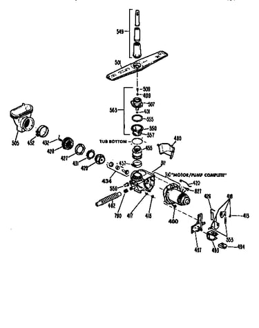 Motor pump mechanism