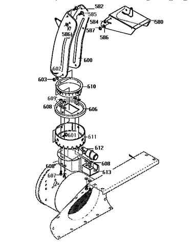 Discharge chute assembly