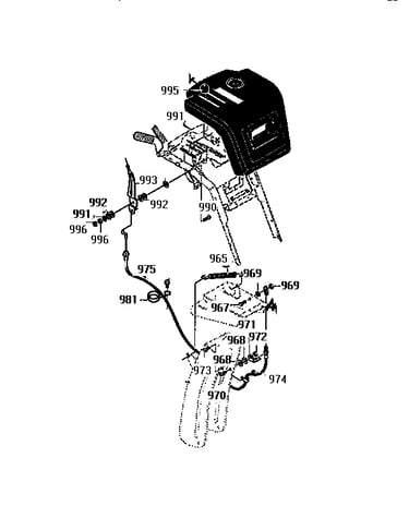 Remote chute assembly