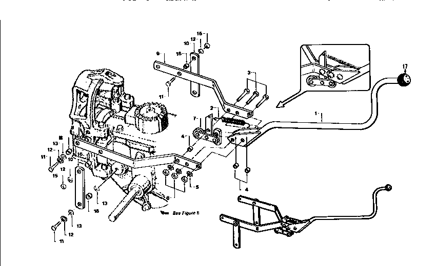 Pto drive lever and yoke assembly