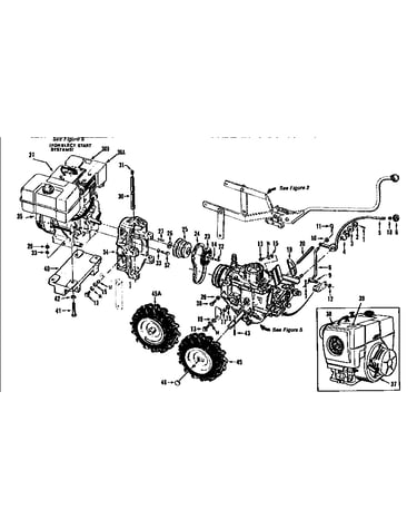 Belt drive system, engines, wheels
