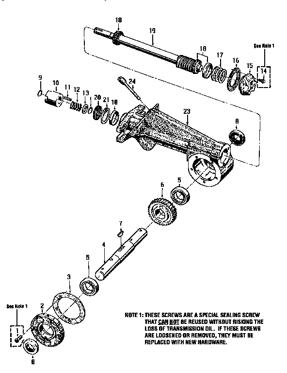 Tiller attachment transmission