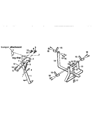 Kickstand/tine attachment