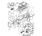 Kenmore 2539368782 installation parts and mold-ice maker assembly diagram
