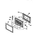 Microwave door section