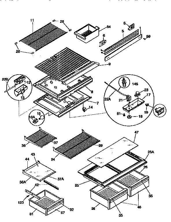 Shelves and accessories