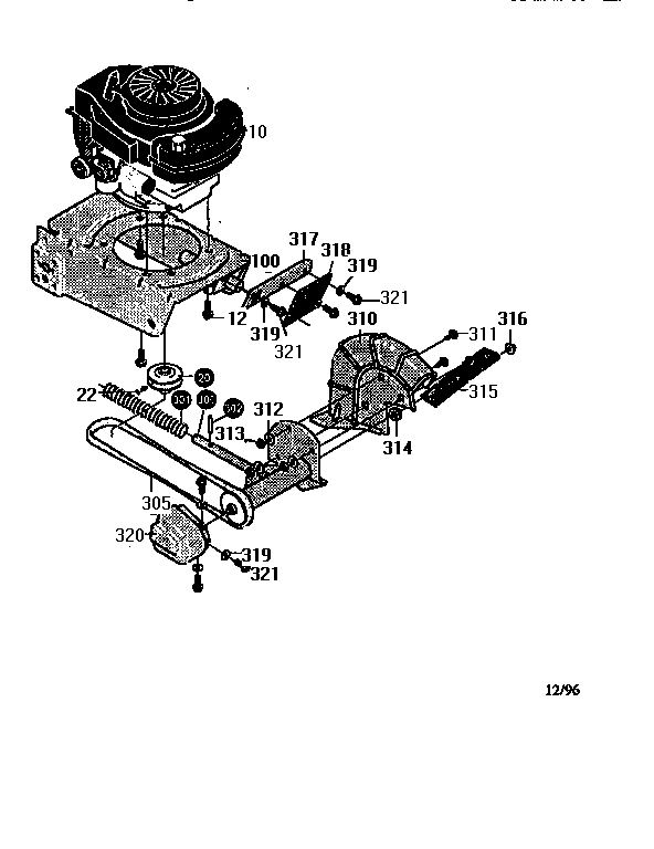 Engine/frame assembly