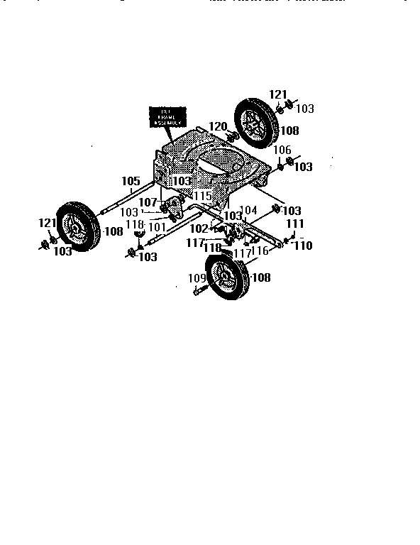 Wheels/linkage assembly