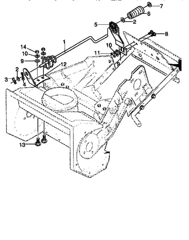 Chute control rod