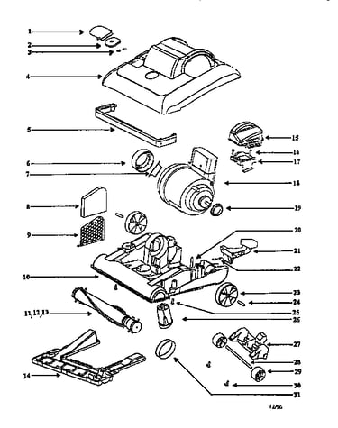 Nozzle and motor assembly