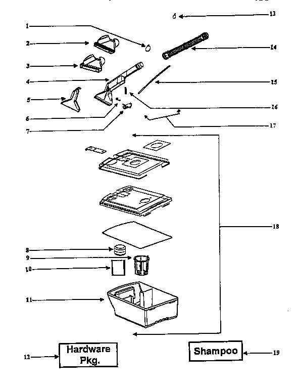 Recovery tank assembly
