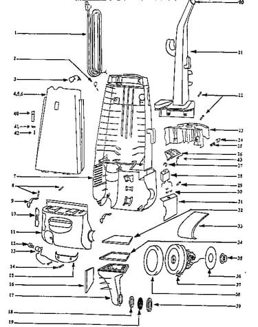 Handle and bag housing