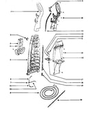 Handle and bag housing