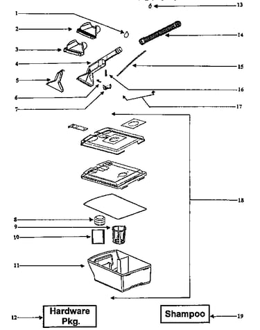 Recovery tank assembly