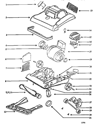 Nozzle and motor assembly
