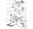 Eureka 7892AT nozzle and motor assembly diagram